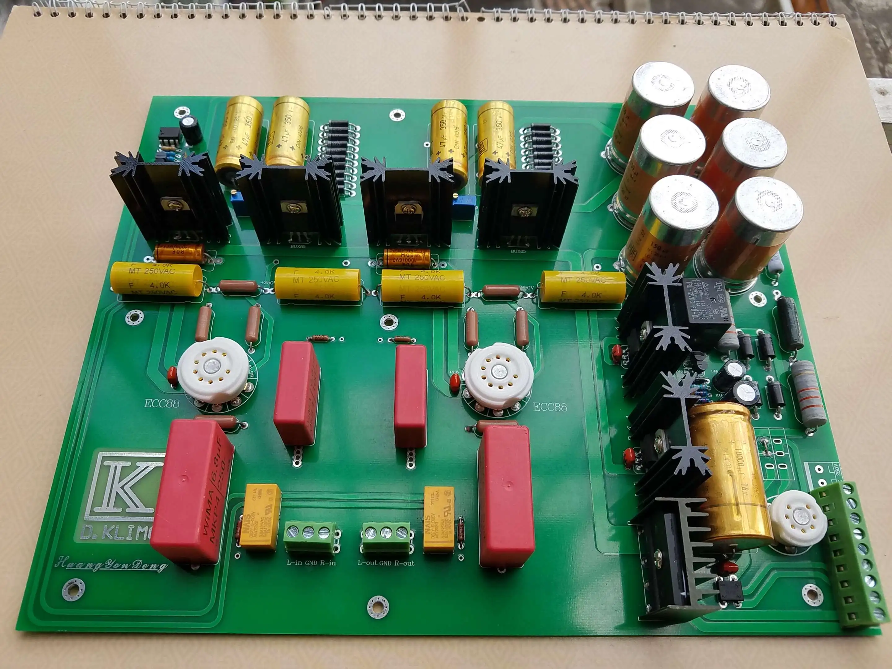 ドイツのTianji電子管フロントステージボード250-0-250v100ma、9v2a、6.3v1aの模倣