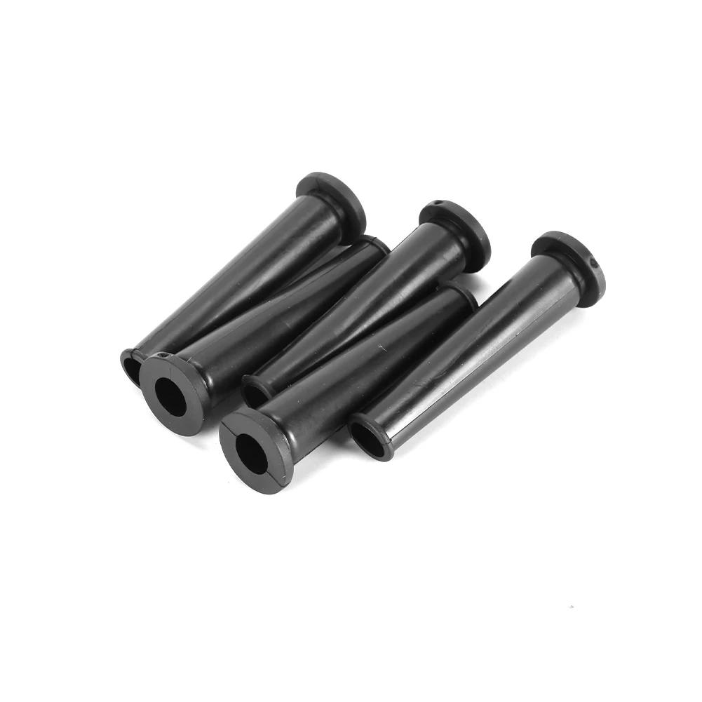 Black Rubber Wire Protector Cable Sleeve Boot Cover, 5Pcs, for Angle Grinder, Convenient Installation and Use