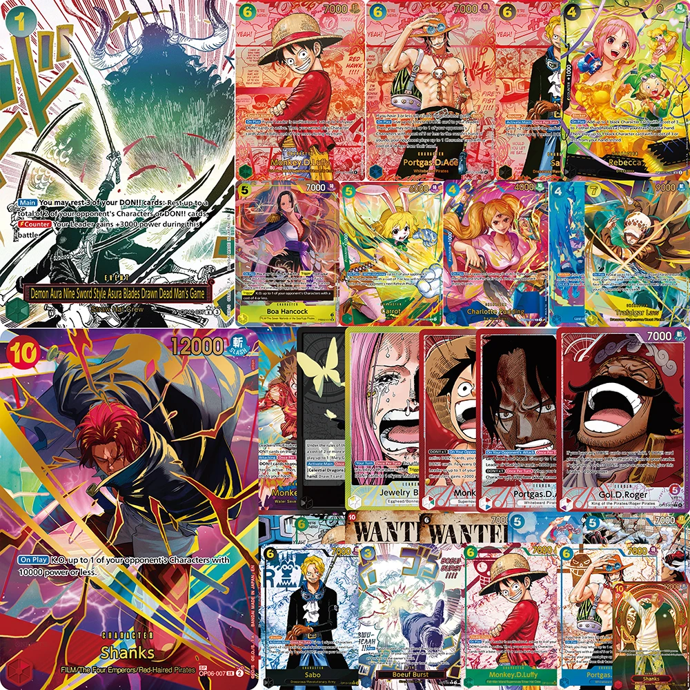 

Agent One Piece Card Game OPCG Red Manga Alternate Art Carrying on His Will Poster Replica Japanese Game Anime Collection Card.