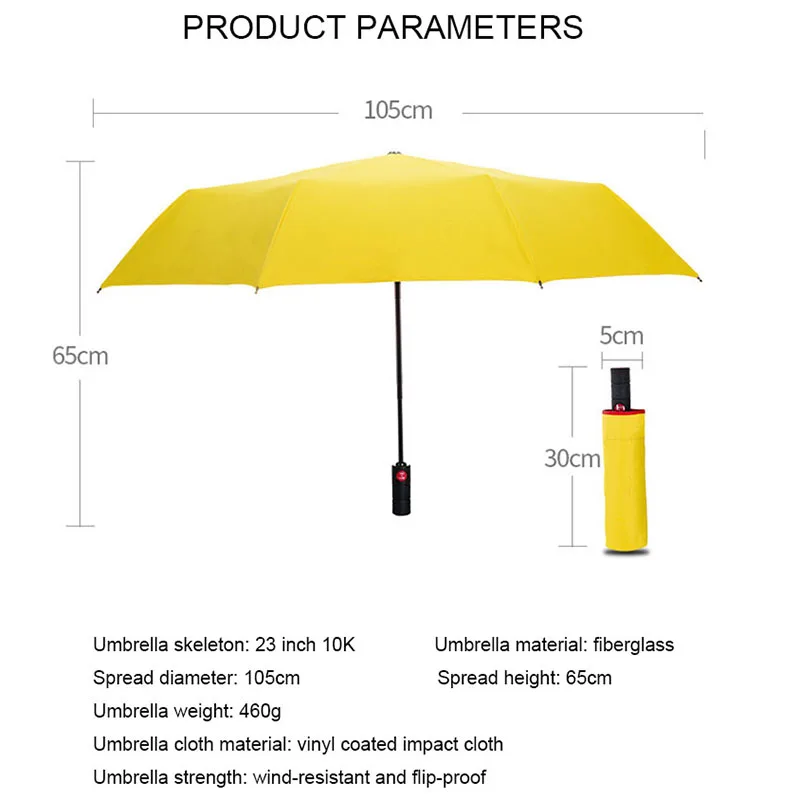 New Xiaomi Full Automatic Business Umbrella Three Folding Male Female Parasol Umbrella Rain Women Windproof Luxury Umbrella Men