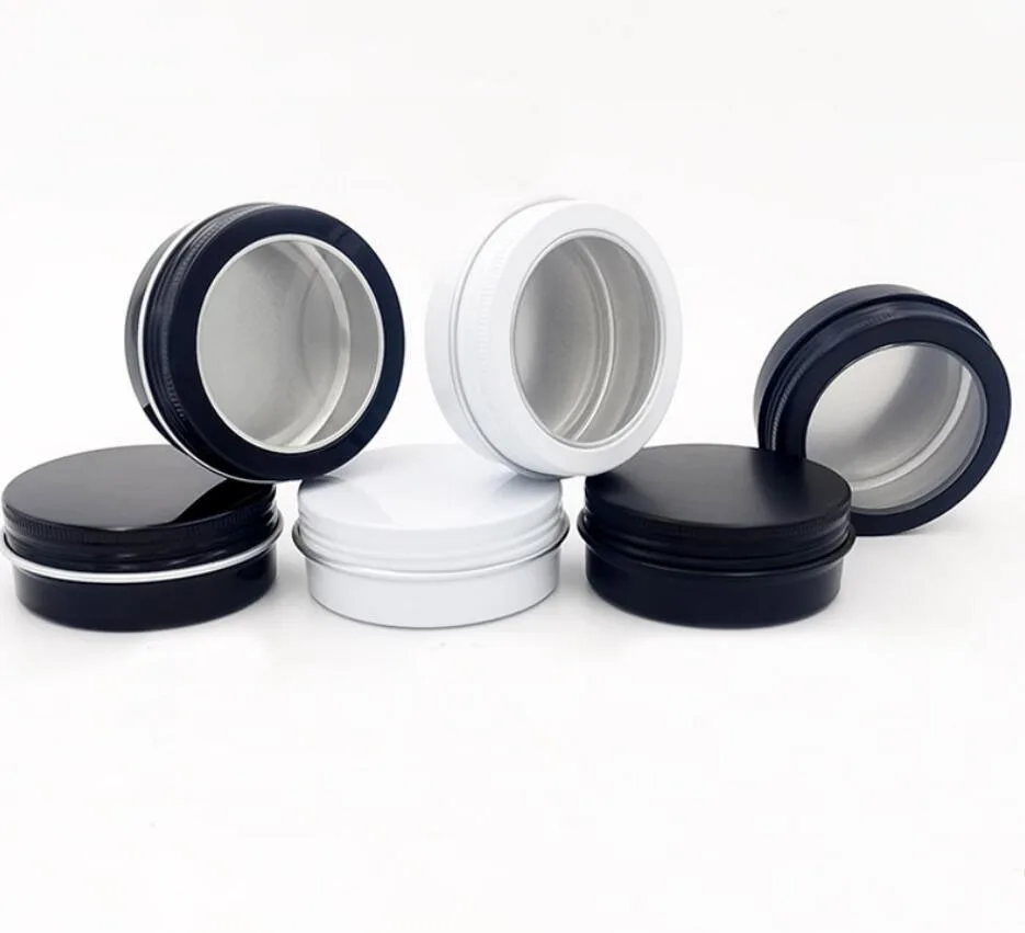 60g aluminum jar pot tin cosmetic eye shadow container power case cream jar gel essence art nail skin care Cosmetic Packaging