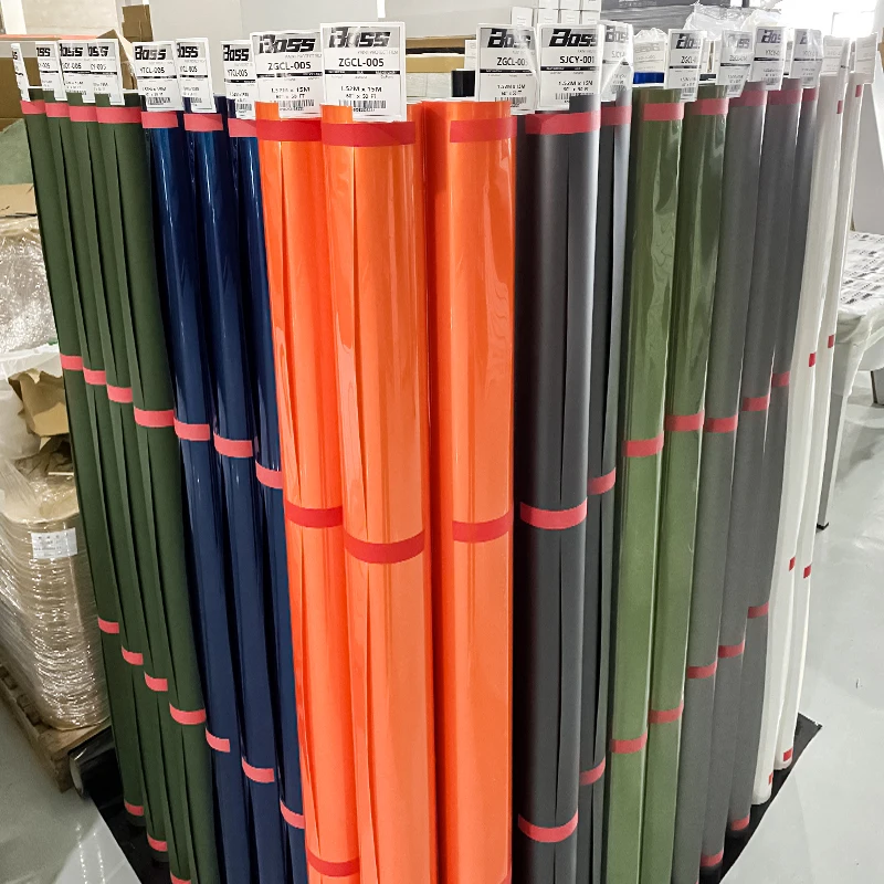 Satin Matte Black TPU PPF Garansi 8 Tahun Film Pelindung Cat Warna Self Healing Black Wrap untuk Mobil PPF