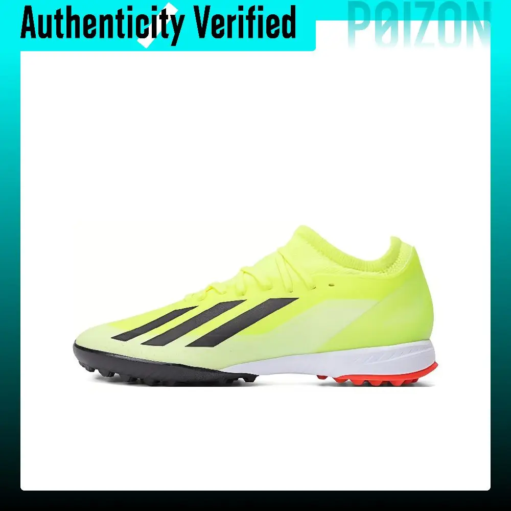 Adidas X CRAZYFAST LEAGUE TF Turf Artificial Turf Soccer Shoes Unisex Yellow Black IF0698