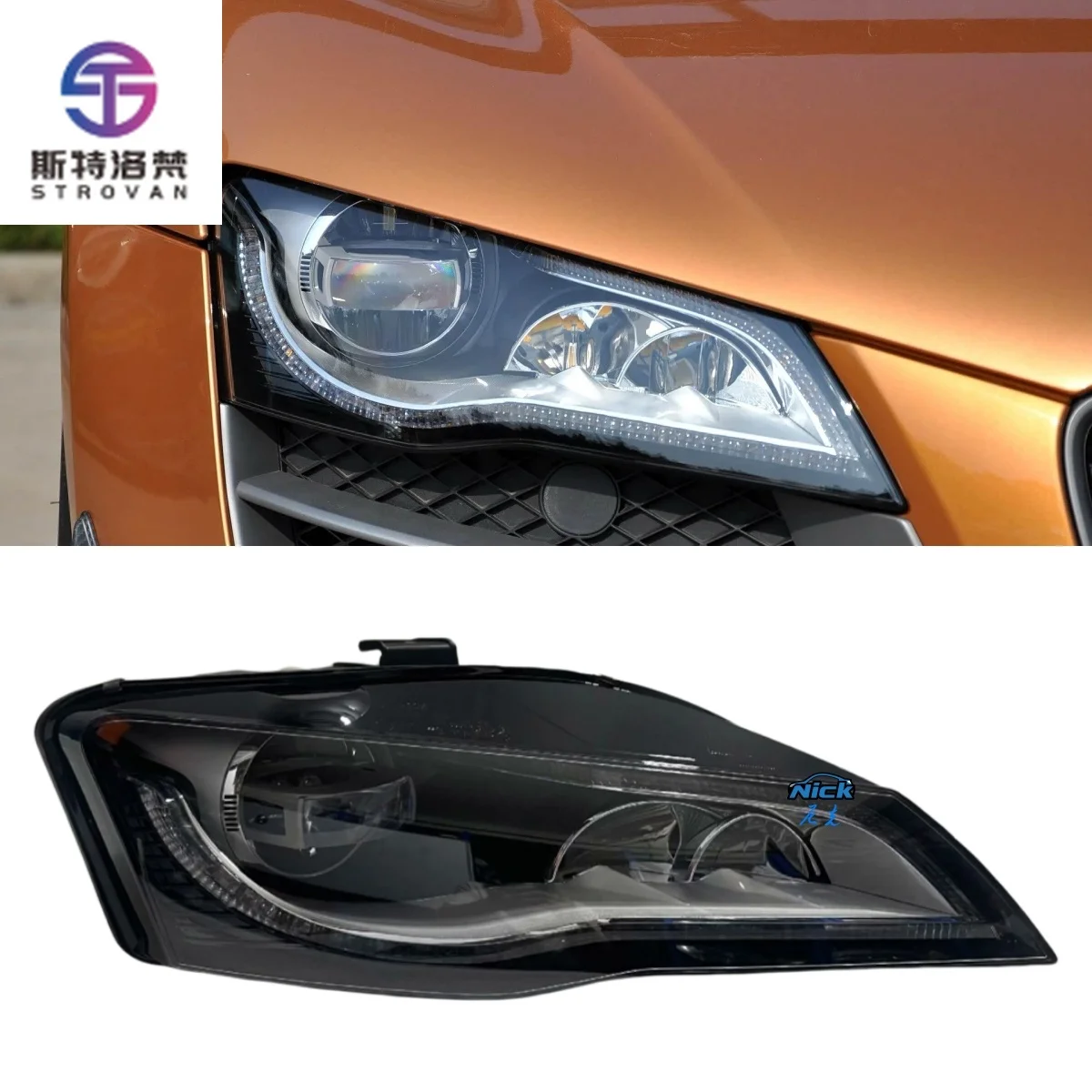 For R8 LED Headlight Assembly 2011-2014 R8 Pair Left and Right Original LED Headlamp Spyder Headlamp GT Car Light