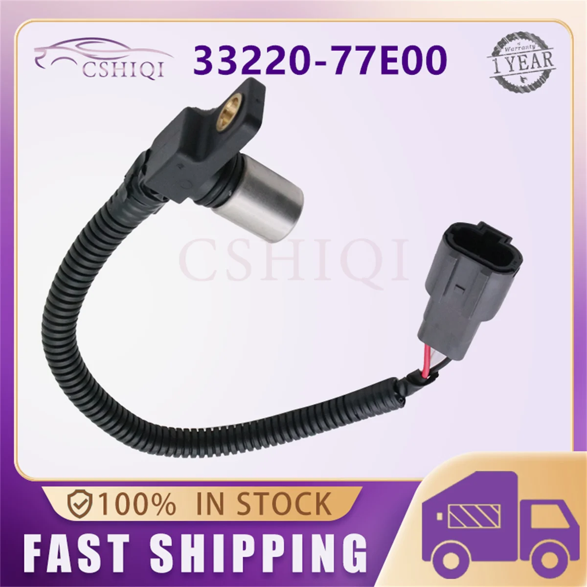 Capteur de position du vilebrequin du moteur 33220-77E00 pour Chevrolet Tracker, Suzuki Aerio, Esteem, Grand Vitara, SX4, Vitara XL-7 3322077E00