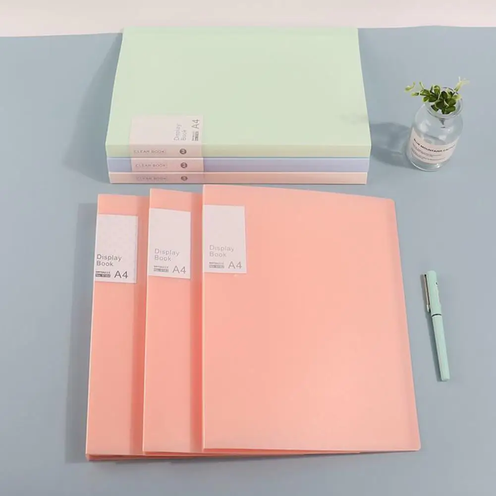 

Convenient Document Folder Large Capacity File Storage 5 Colors A4 Paper Binder Portfolio Organizer