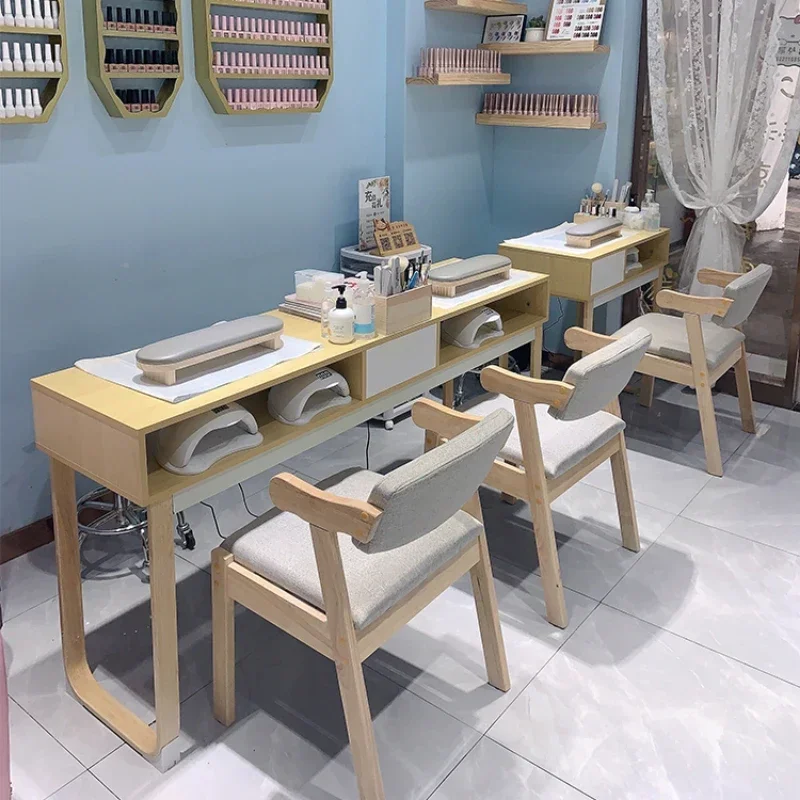 Meja Modern Makeup kuku meja manikur laci wanita sederhana putih kuku meja ruang tamu Mesa menikura Salon Furniture