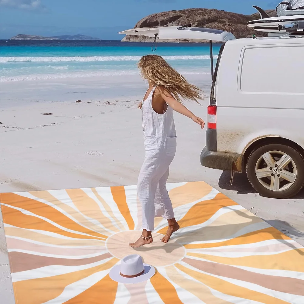 Waterproof Striped Beach Mat f - огляд і ціна Outdoor Camping Activities For Adults