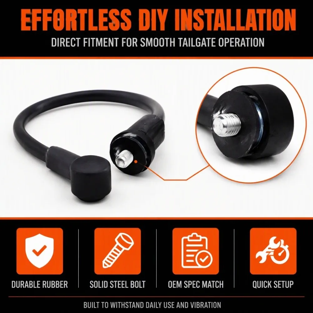 ABS Tailgate Support Cable 6570660021, 6570-660021 Black Rear Tailgate Cable Liftgate Support Strap for LX470 1998-2007
