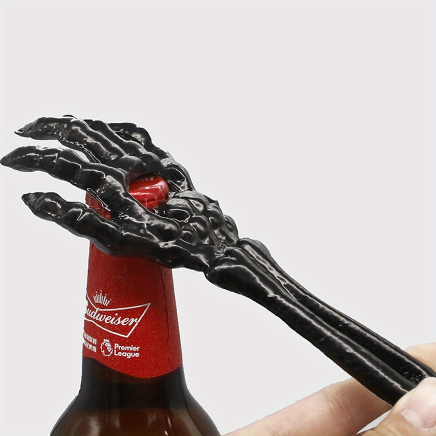 Cast Iron Skeleton Hand Beer Bottle Opener, Metal Tool for Outdoor  Use, Halloween Can Opener