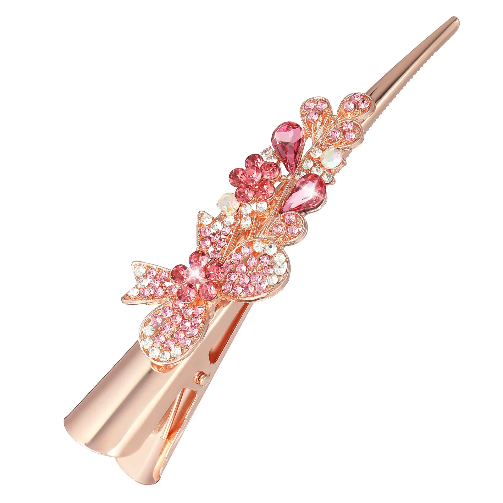 

Изысканная заколка для волос в виде аллигатора с кристаллами и стразами, винтажная заколка-уточка, женские аксессуары для волос, украшение для вечеринок