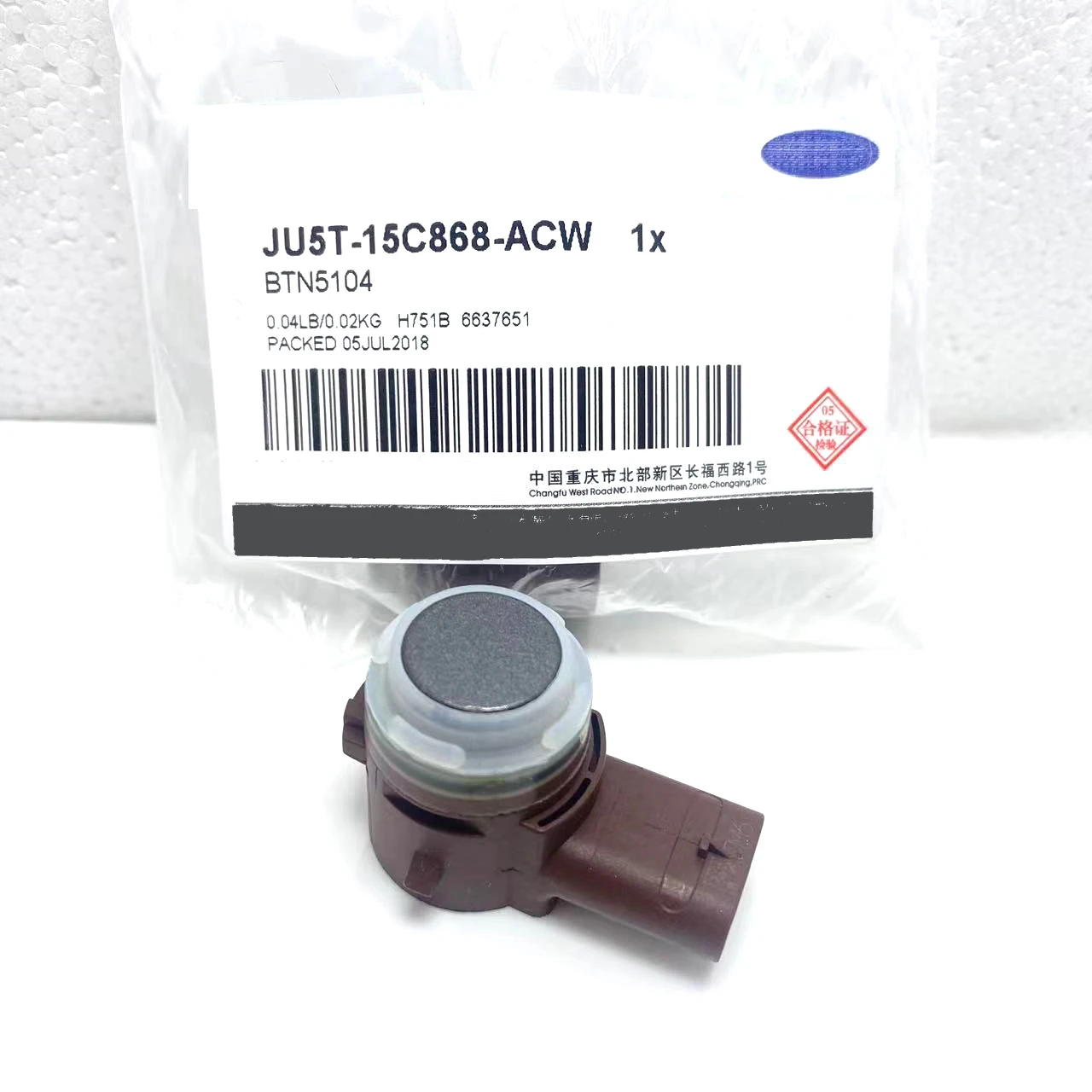 JU5T-15C868-ACW BC Genuine Parktronic Sensor For Ford Focus MK4 Lincoln JU5T15C868ACW Front Bumper Park Sensor JU5T15C868ACPRAA