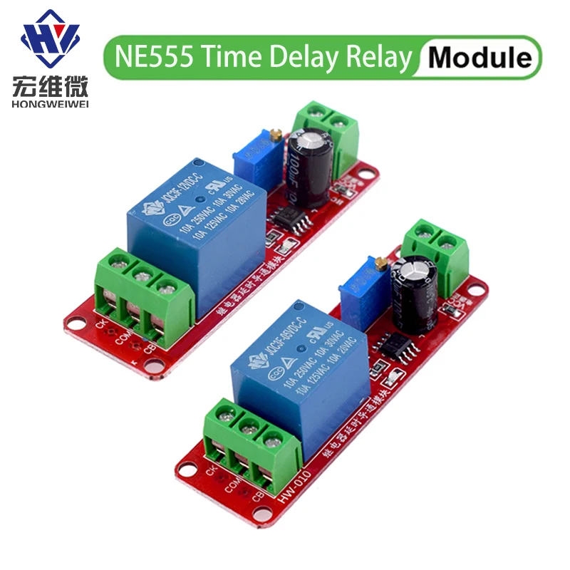 1/5/10 PCS 5V/12V Time Delay Relay Module NE555 Time Relay Shield Timing Relay Timer Control Switch Car Start Delay Switch Board