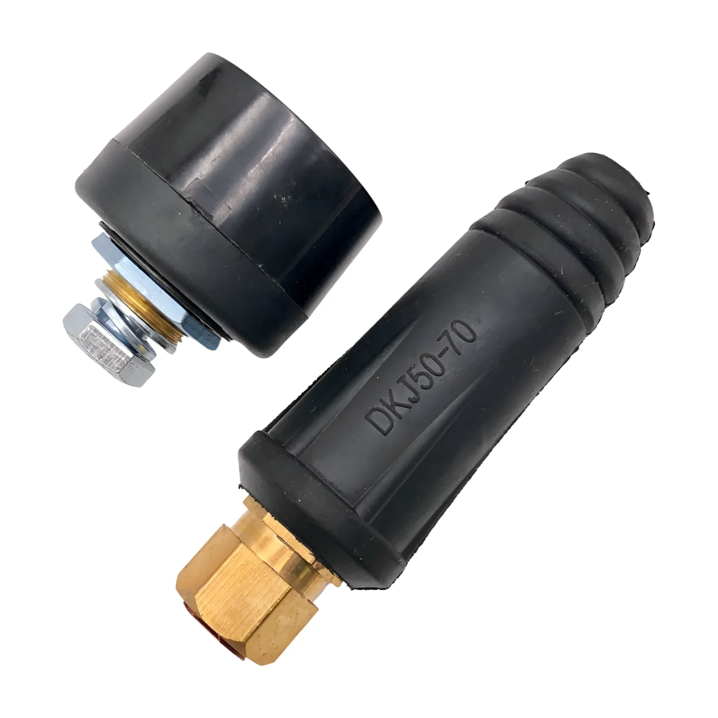 

Cable Joint DKJ50-70 Cable Connectors Plug and DKZ50-70 Socket Coupler for 400A Welding Machines