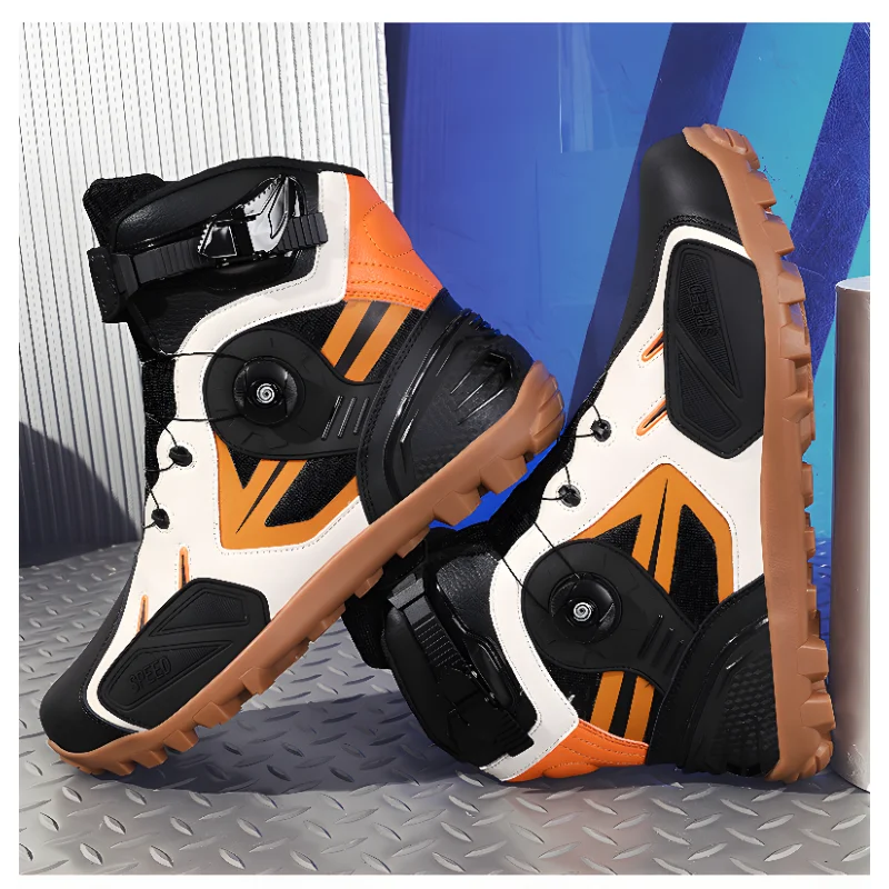 

Leather Men Motorcycle Boots 2026 New Waterproof Men's Moto Protective Boots Anti Slip Wear-Resistant Motocross Shoes Accessorie
