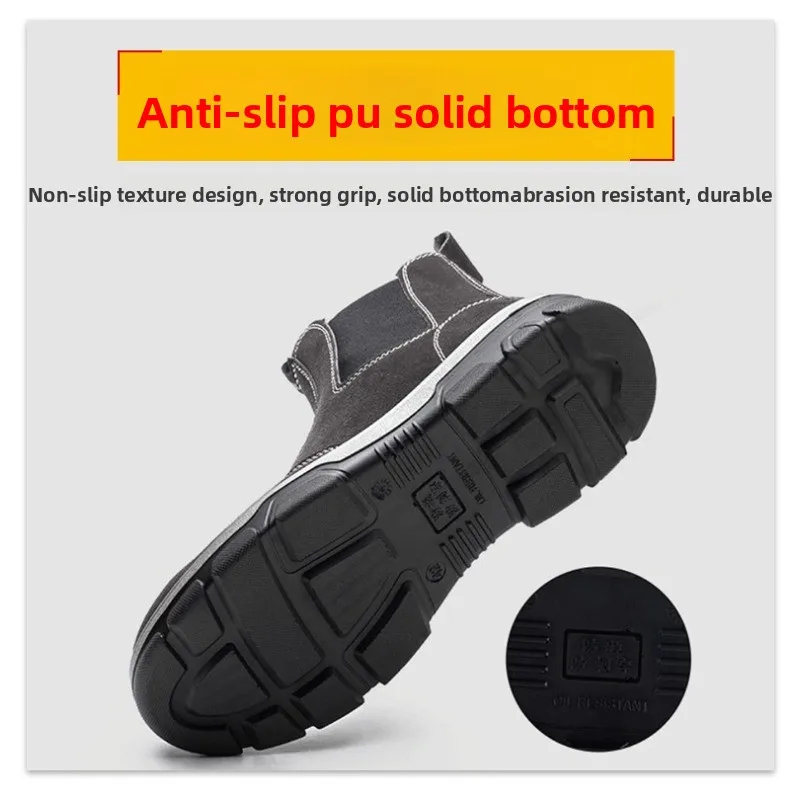 أحذية عمل خفيفة الوزن بمقدمة فولاذية قابلة للتنفس منسوجة ومريحة ومضادة للتحطيم ومضادة للثقب وحماية السلامة للعمل