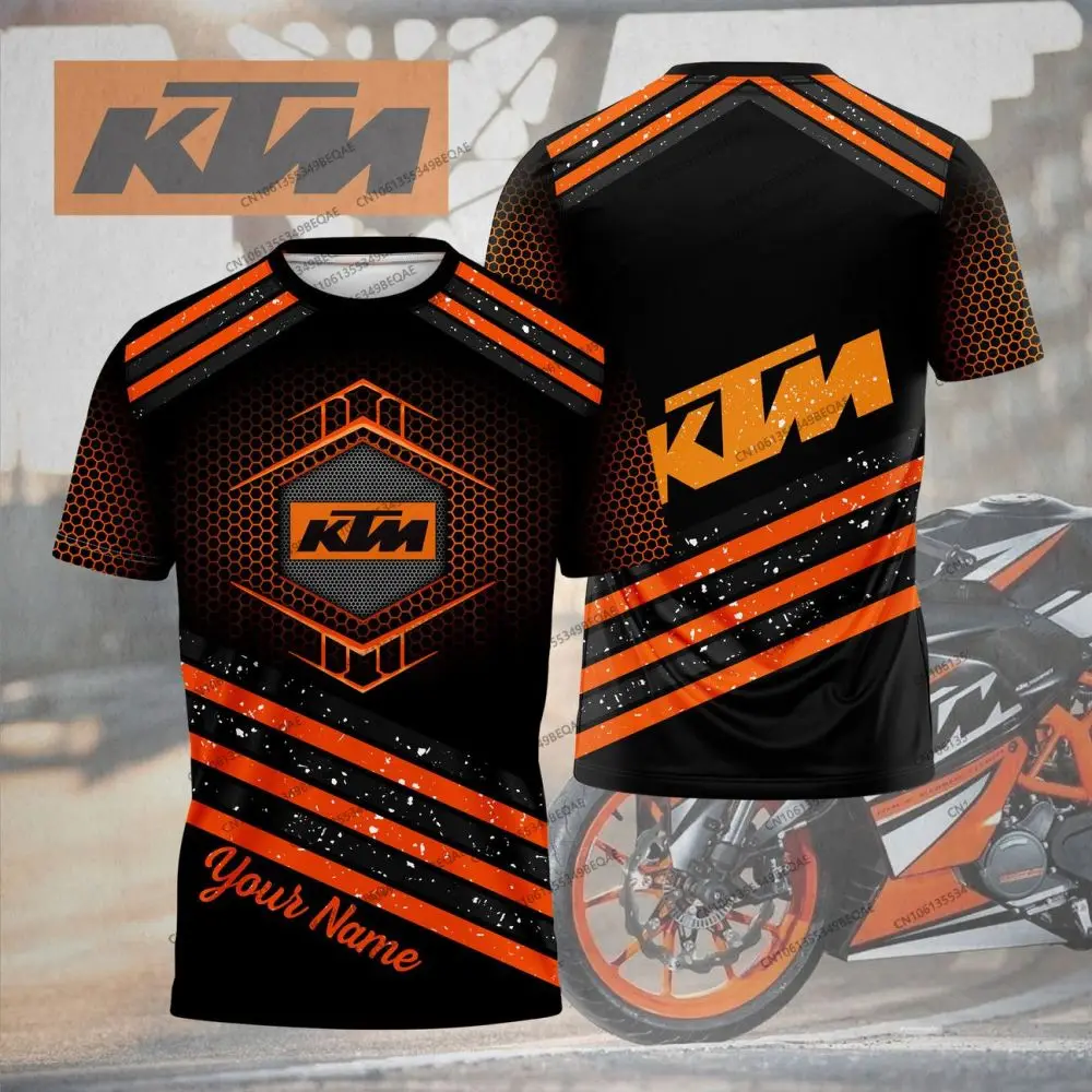 

Мужская летняя мотоциклетная футболка KTM с 3D-принтом, дышащая, быстросохнущая, повседневная, для мотокросса, байкерская, для ежедневной носки, размеры S-6XL