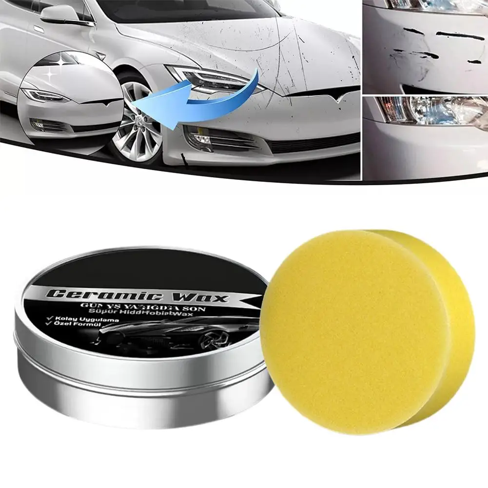 

100g Car Scratch Protection Wax Remove Car Oil Film Windshield Front Repair Window Body Wax N8K2