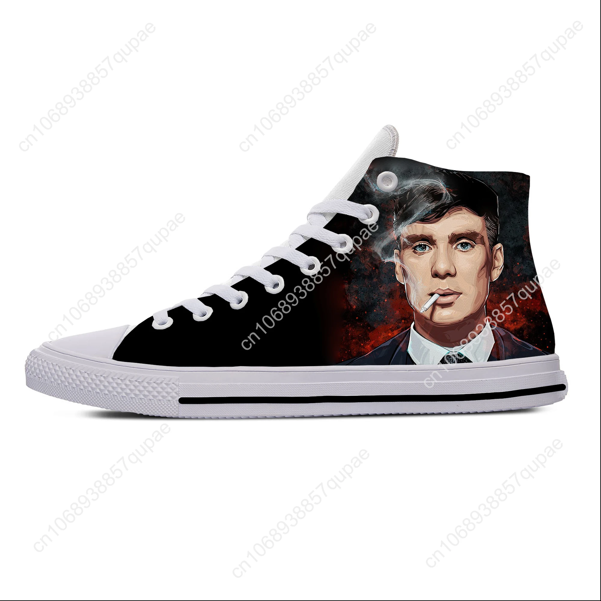 Peaky Blinders Tommy Shelby Anime Cartoon Manga Casual Cloth Shoes High Top Lightweight Breathable 3D Print Men Women Sneakers