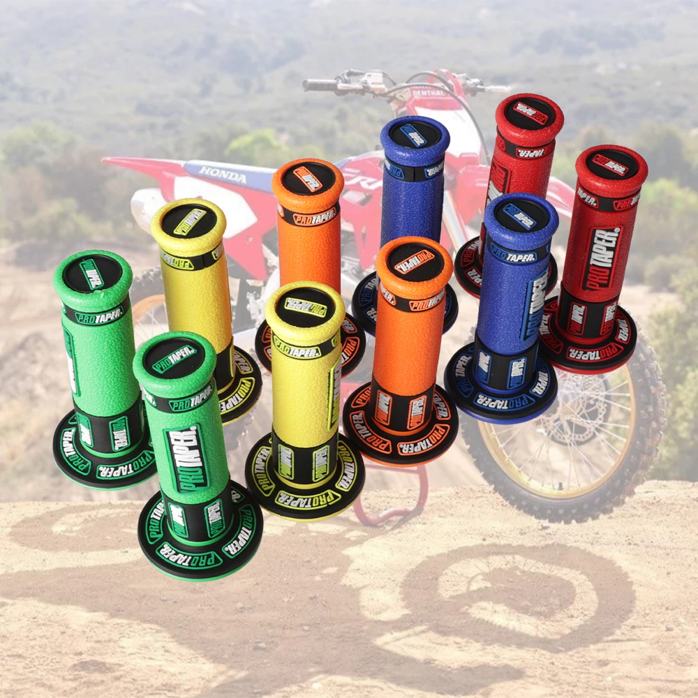 

7/8" 22mm Handle Grips Pro Taper Motorcycle Grips Protaper For Dirt Pit Bike Motocross Handlebar Rubber Gel Hand Grip Moto Parts