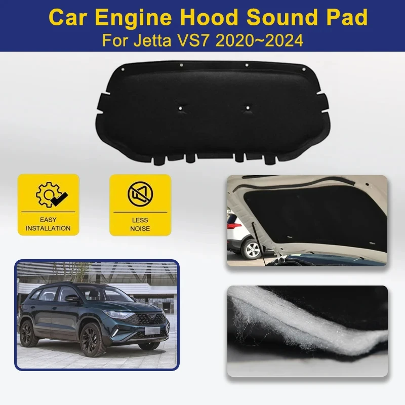 

Car Engine Hood Pad For Volkswagen VW Jetta VS7 2020 2021 2022 2023 2024 Cotton Cover Heat Shade Insulation Mat Auto Accessories