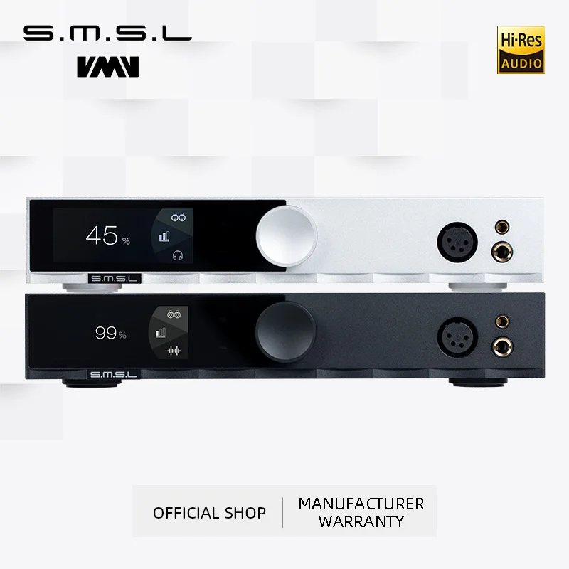 SMSL H400 Headphone Amplifier Full Balanced Hi-end Preamp 15W*2 6.35mm 4.4mm XLR RCA High Power Op-AMP 133dB With Remote Control