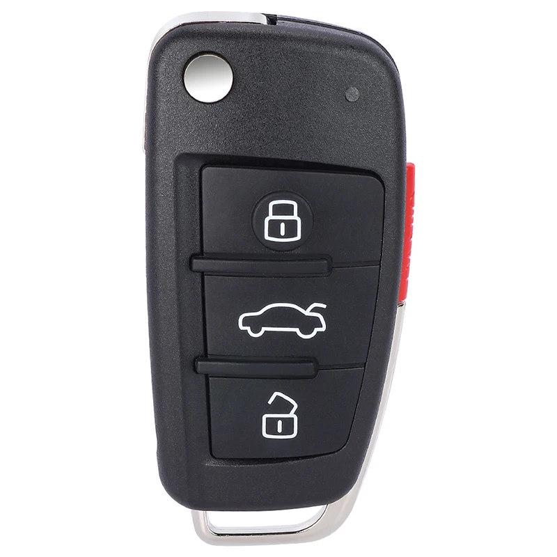 KEYECU ASK 315MHz MQB48 칩 P/N: 81A 837 220J NBGFS1271M 키리스 고 플립 리모컨 키 폽 아우디 A3 2013 2014 2015 2016 2017용