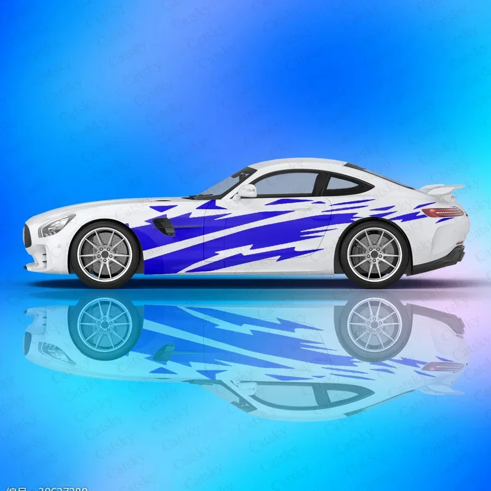 

Красочные всплескные линии, автомобильные виниловые наклейки, самоклеящаяся наклейка из ПВХ, подходит для грузовиков, внедорожников, украшения, автоаксессуары, подарок