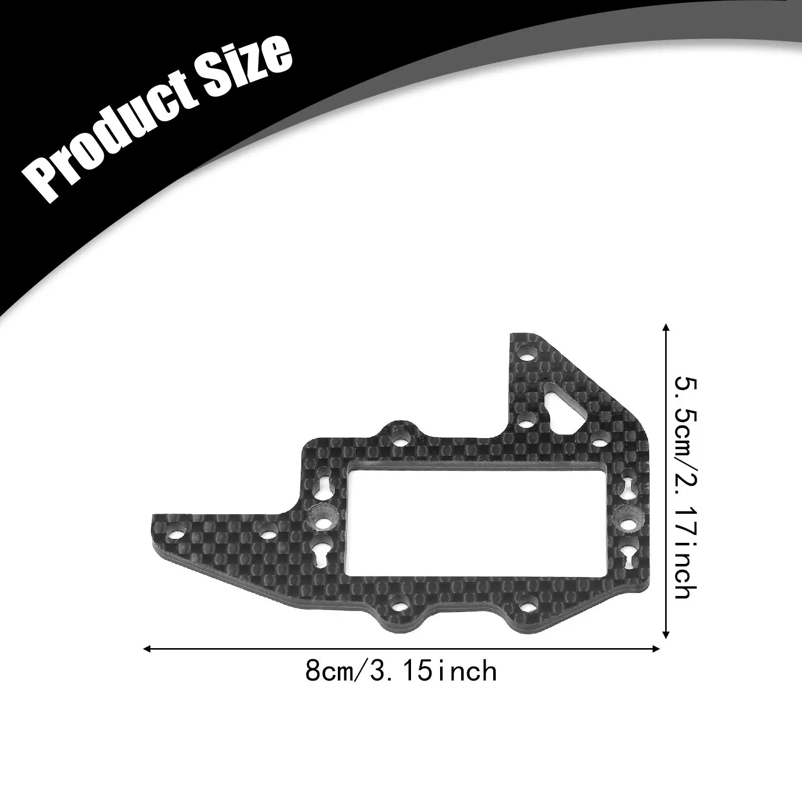 

RC Car Rudder Mounting Plate Professional, Practical Accessory, RC Car Parts Second Floor Plate Durability for MP11 if729
