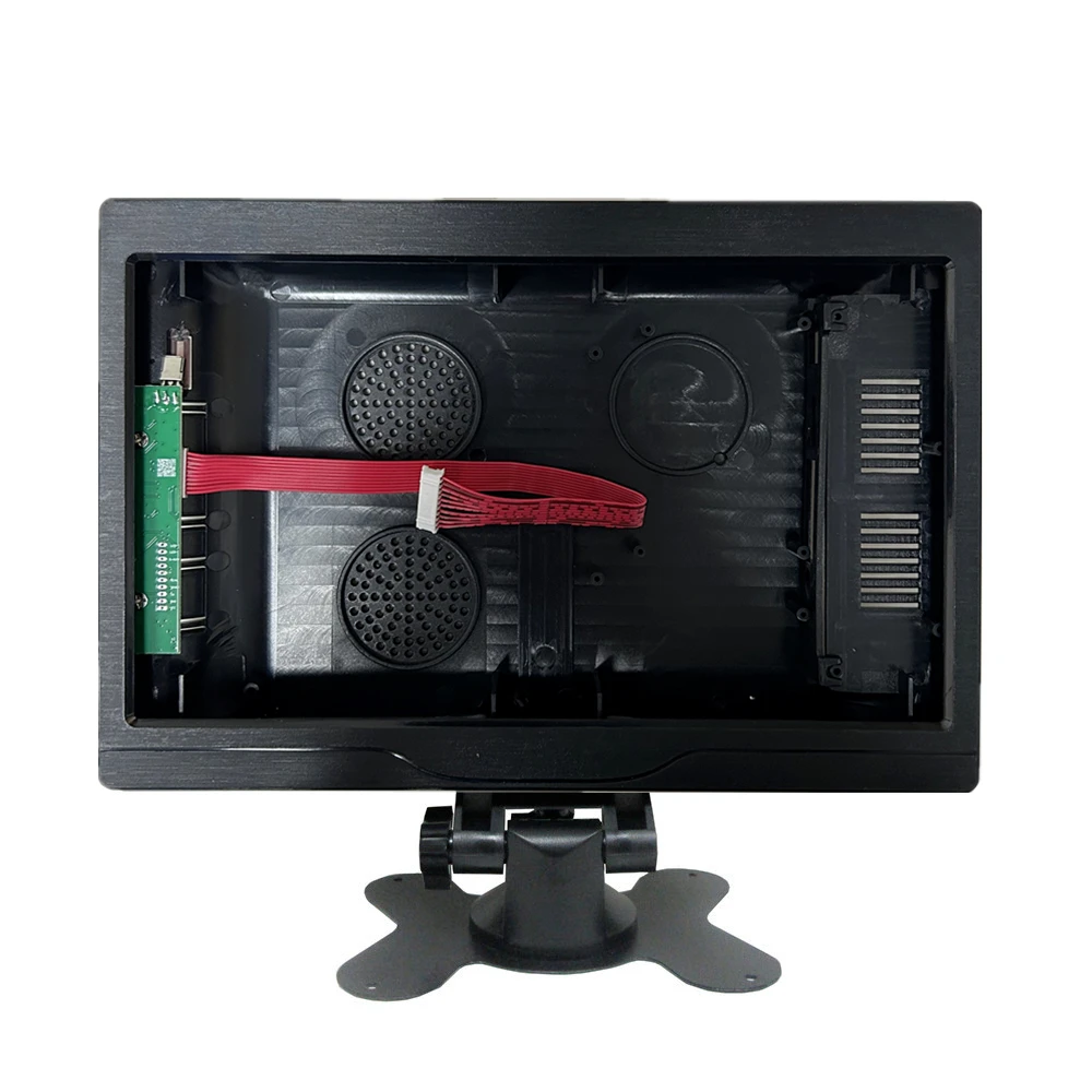 

10.1 Inch 16:9/16:10 DIY LCD Display Panel Housing Frame Work Case Shell Monitor Kit Plastic Enclosure,Bracket Adjustable Stand