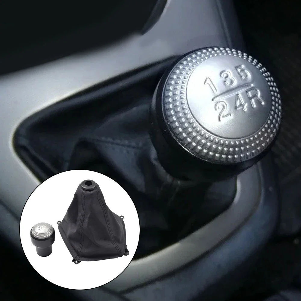 1set Car Gear Shift Knob ABS Plastic Leather 15*10*3cm For Hyundai For Tucson For IX35 2004-09 Gear Heade 5-speed Transmissions