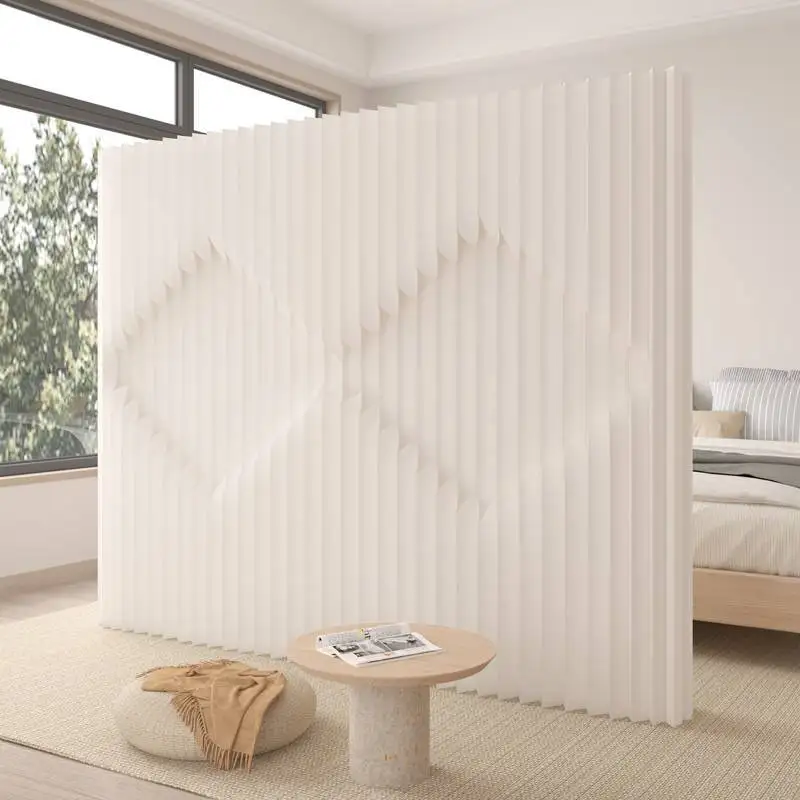 Customizable Home Decoration White Folding Organ Paper Wall Panel Removable Screens & Room Dividers For Indoor Office