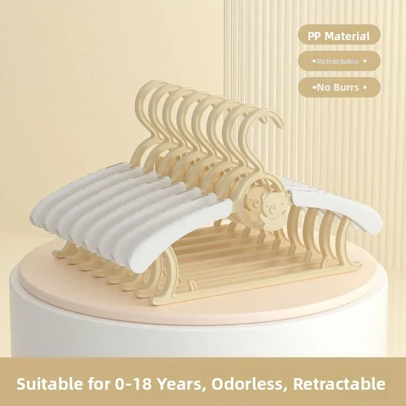 Children's Clothes Hanger Extendable Baby Clothes Drying Rack Anti-slip Home Use Baby Clothes Hanger for Babies