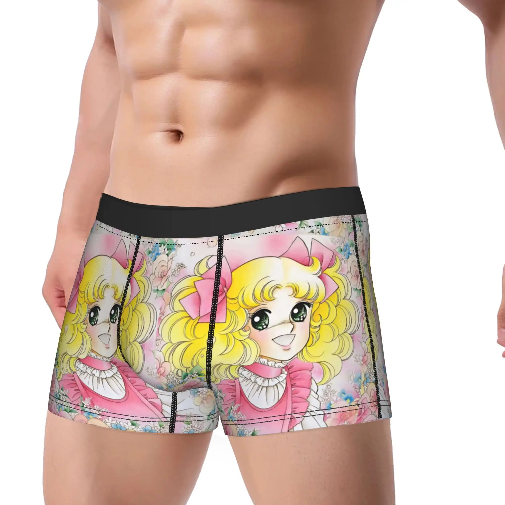 

Candy Candy Manga Underwear Men Panties Design Sexy Soft Trunk Hot Sale Boxer Brief Large Size