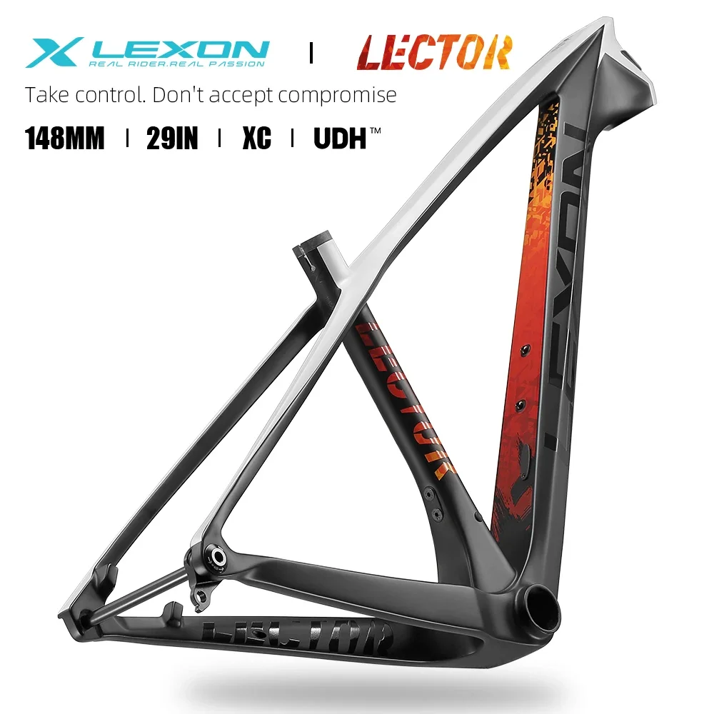 2025 ليكسون الكربون الجبلية الإطار 29er 148*12 مللي متر UDH دراجة إطارات 15/17/19 بوصة المقود سيتبوست دراجة الدراجات أجزاء