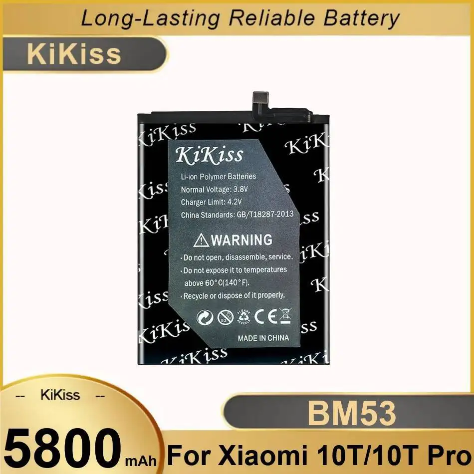 

Аккумулятор мобильного телефона 5800 мАч высокой емкости для Xiaomi 10T Pro BM53, долговечный
