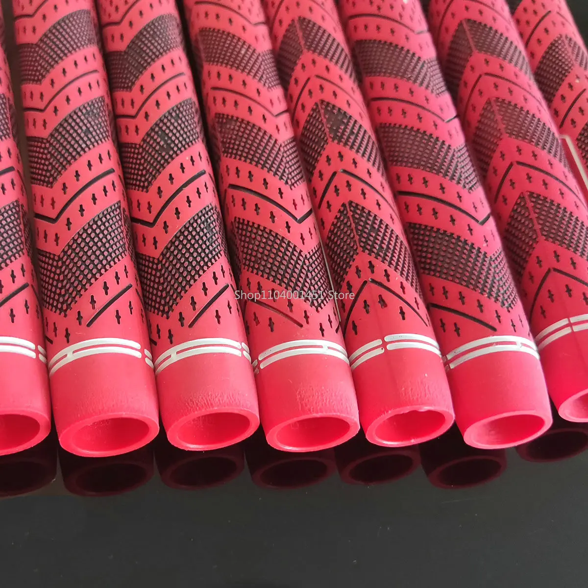 Red MCC PLUS 4 Golf Grip Rubber Golf Grips Cotton Yarn Golf Club Grips Iron and Wood Standard/Midsize Grip Universal