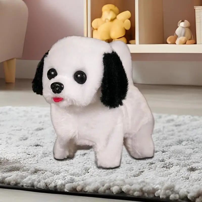 Chiens Robot pour adultes, jouet de marche Robot, chien d'aboiement, poupée en peluche réaliste, Animal en peluche interactif, compagnon de volaille pour animaux de compagnie