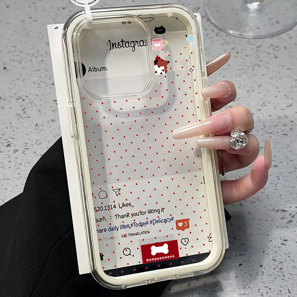Niedliche Polka-Dot-Cartoon-Handyhülle für Samsung Galaxy S26 Ultra S25 S24 Edge S22 S23 Plus FE A57 A54 A55 A16 A35 A36 A37 5G Cover – Detail 4