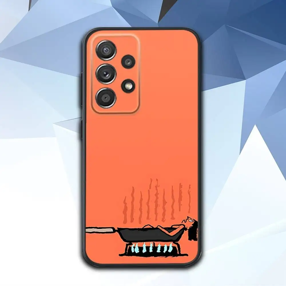 J-Jean Art J-Jullien Funda de teléfono para Samsung S 25,24,23,22,30,21,10,9,Ultra,Plus,Lite,FE,4,5 G Funda negra suave