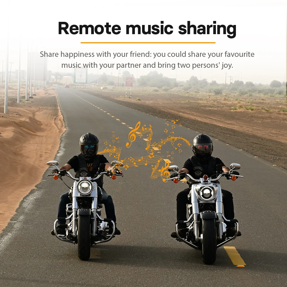 FreedConn Motorcycle Intercom Bluetooth Headset Helmet Headphones Waterproof Music Share BT 5.0 FM Radio Commutator Earphone