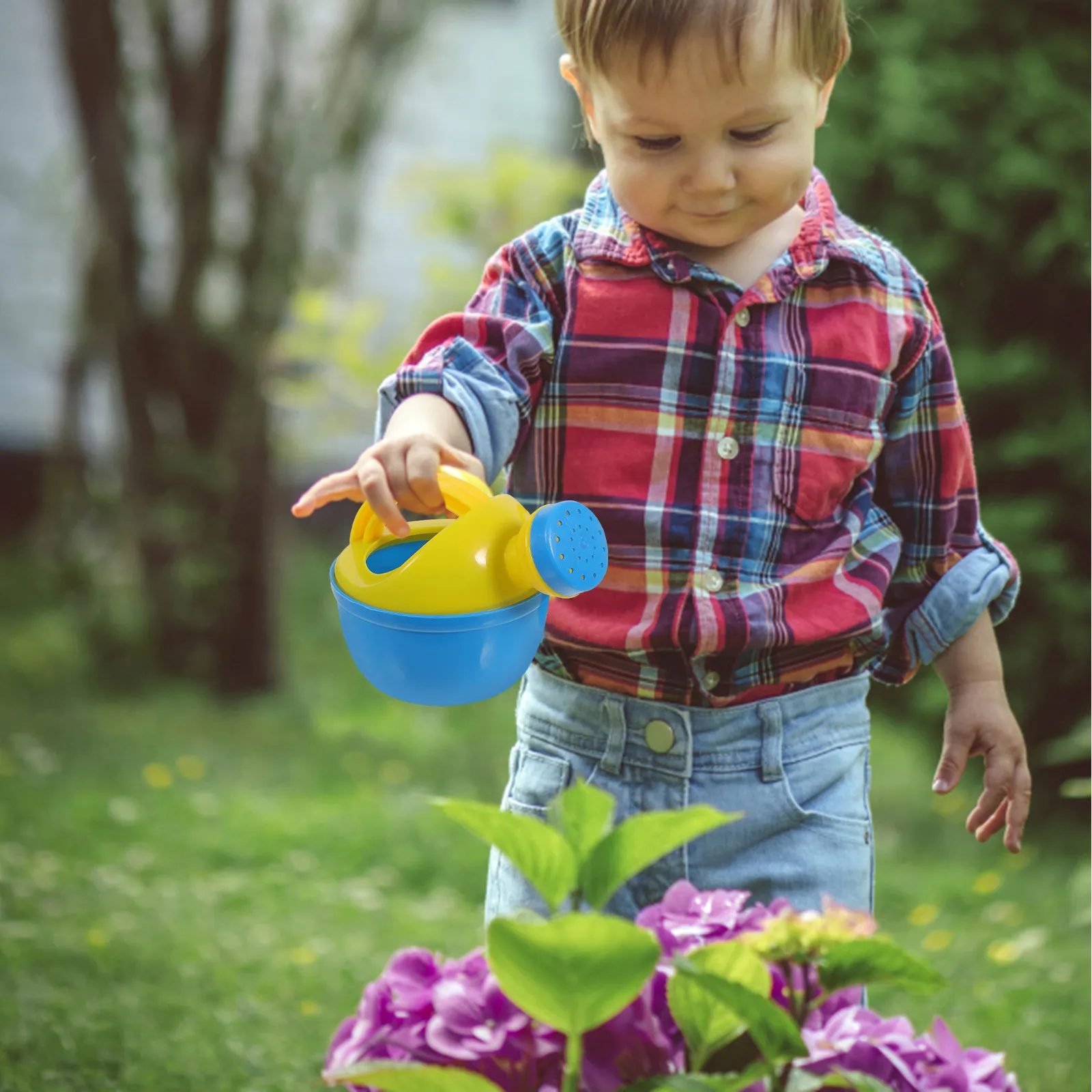6Pcs Children Bath Watering Cans Cartoon Shape Plastic Flower Sprinkling Kid Shower Educational Bath Time Playing Gift