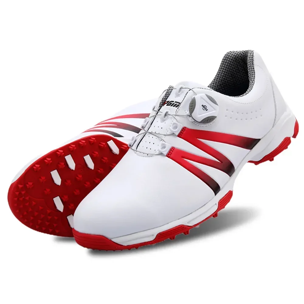 Good PGM Golf Shoes Men's Summer Waterproof Breathable Non-slip Auto-lacing