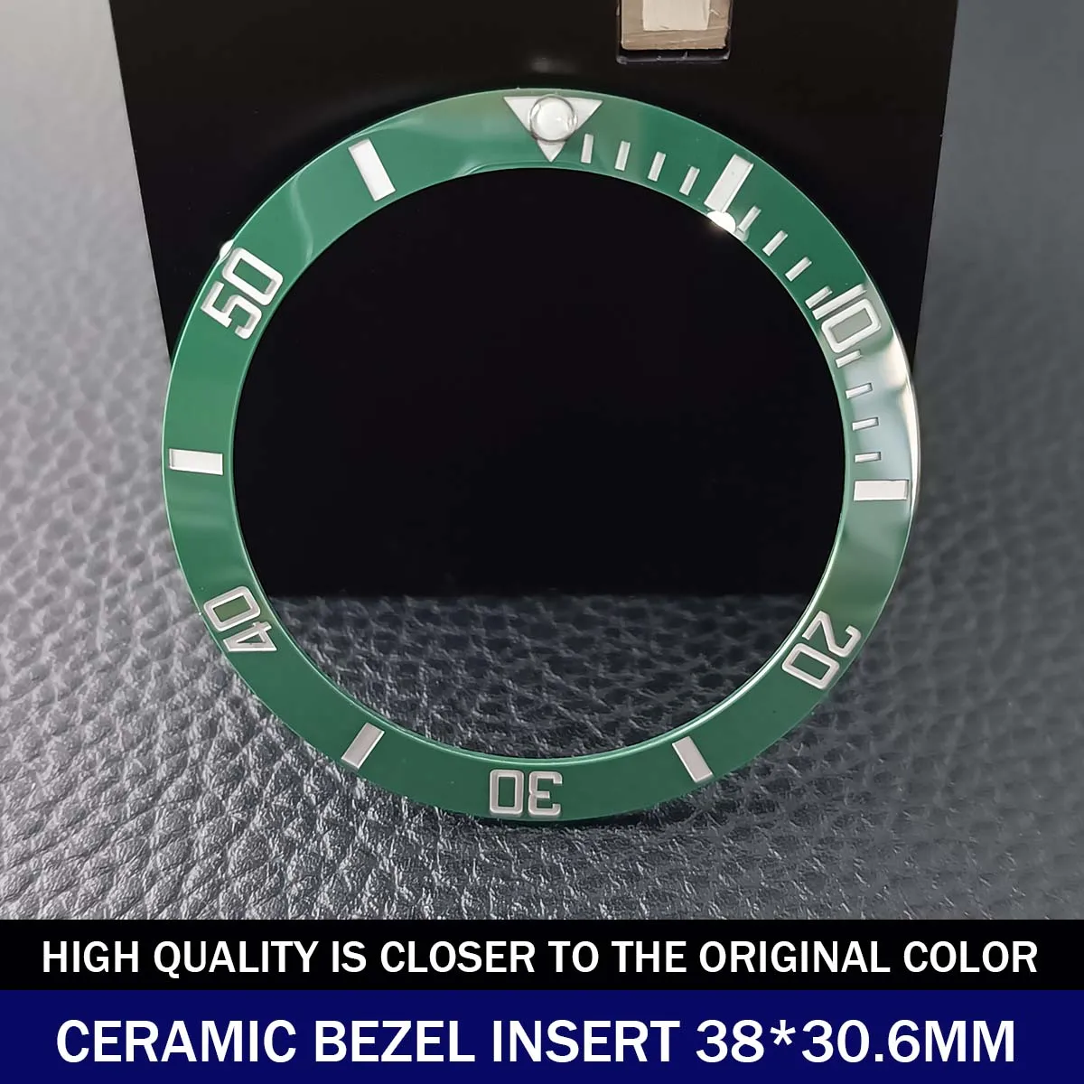 Sloping Ceramic Bezel Insert 38*30.6mm Replacement of Watch Accessories Parts image 3