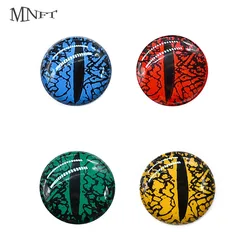 MNFT 100Pcs 3D Fishing Eyes Fly Bait Lure Making Material for Saltwater, 6mm/8mm/10mm/12mm