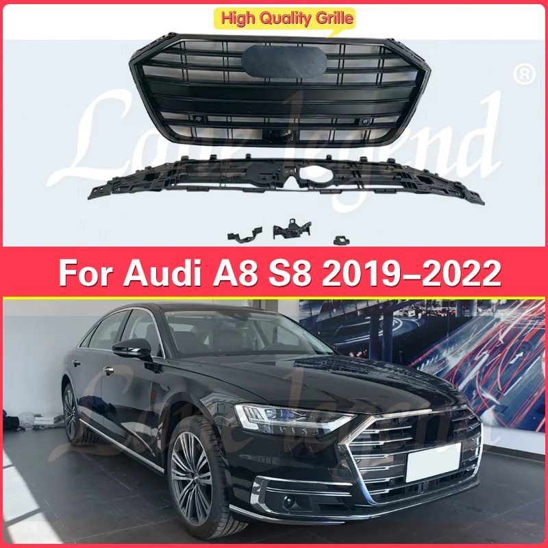 

High Quality Perfect Match Front Hood Bumper Grille Racing Grill for Audi A8 A8L 2019 2020 2021 2022