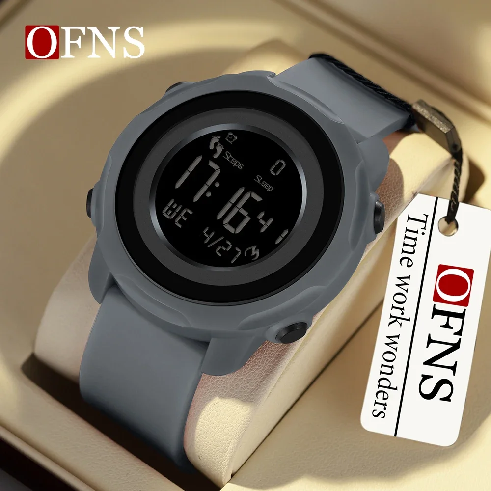 

OFNS brand 6121 New electronic Watch Men's Creative Minimalist Watch Sports Waterproof Date Timing men's Watch Watch