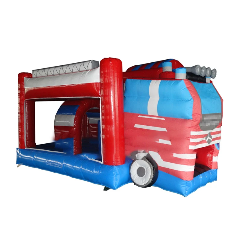 Popular Design Factory Customized Inflatable Bouncing Castle Bus Modeling Customized For Kids Outdoor Play