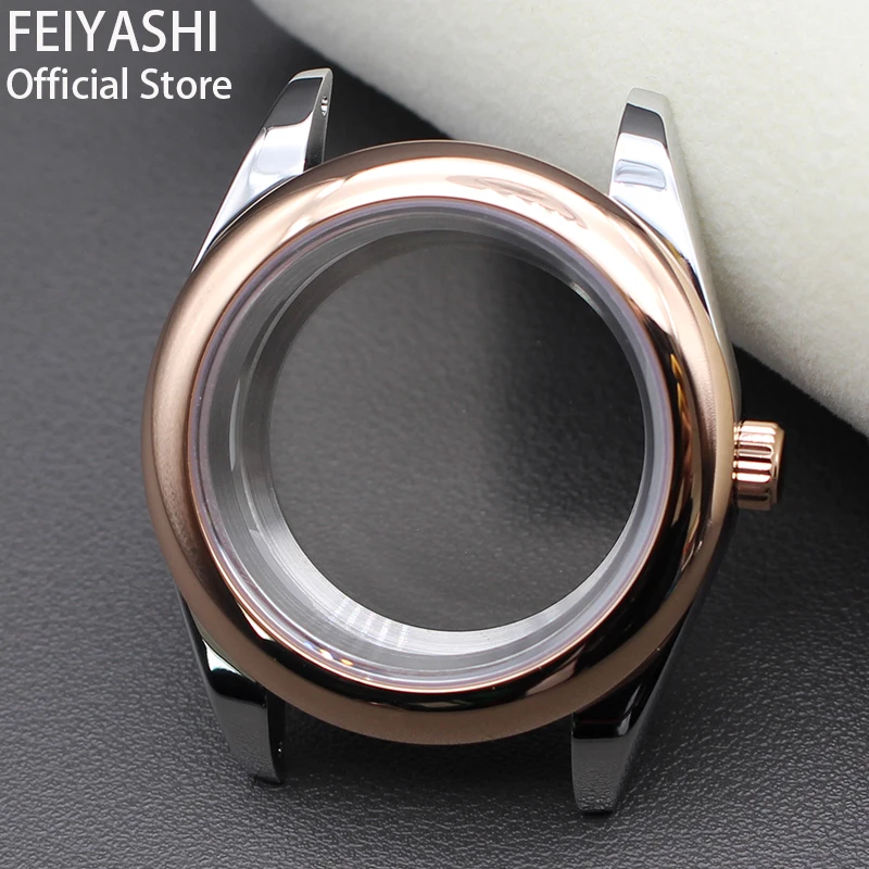 

36mm/40mm Luxury Ms. watch Cases Parts Stainless Steel For NH34 NH35 NH36 NH38 Miyota 8215 Movement 28.5mm Dial Hot Sale oyster