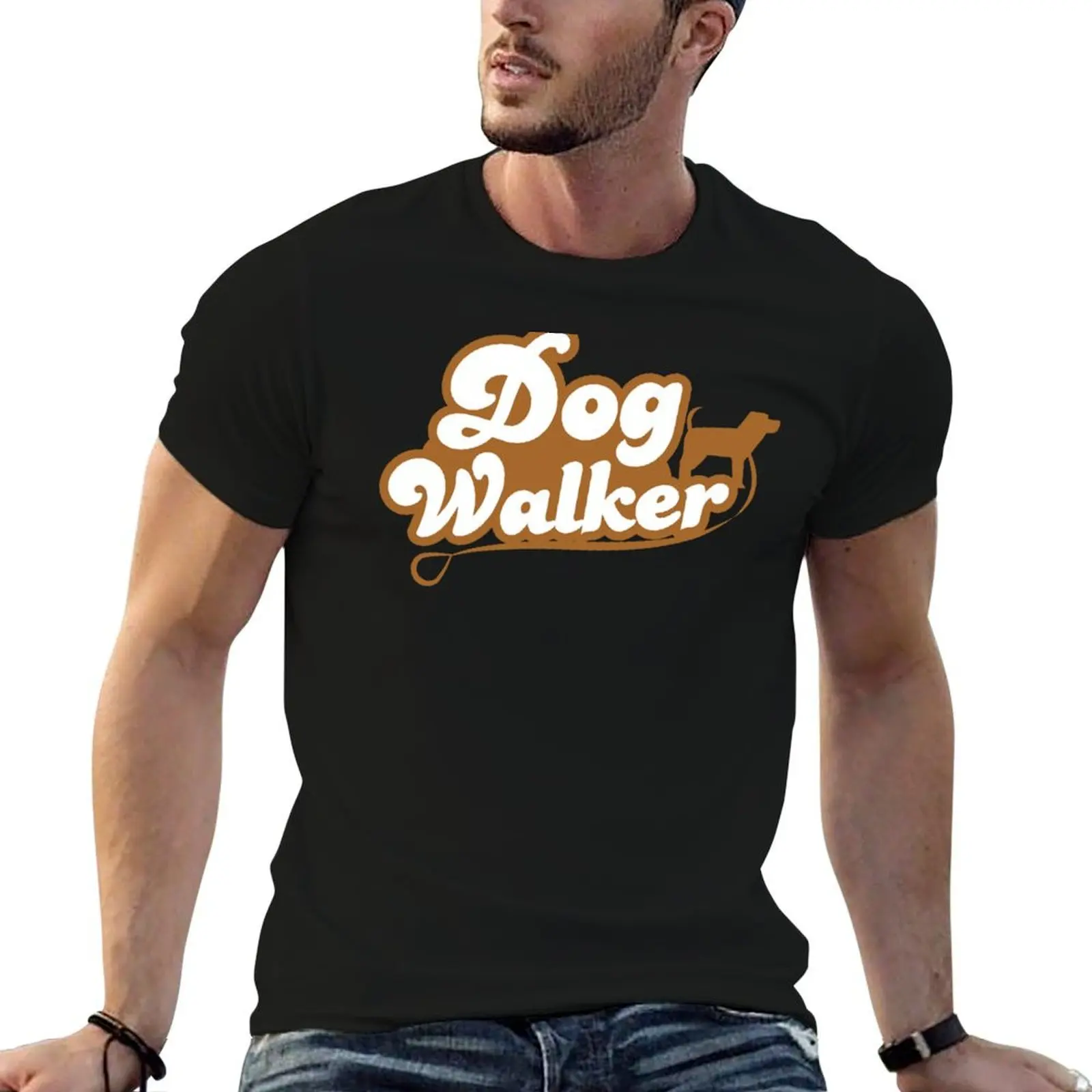 

Dog walker T-Shirt sublime graphic tee shirt blue archive luxury clothes men